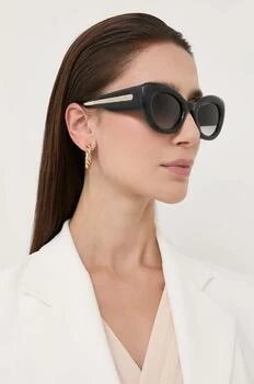 Alexander McQueen ochelari de soare AM0403S femei, culoarea negru