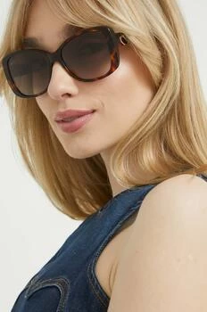 Love Moschino ochelari de soare femei, culoarea maro