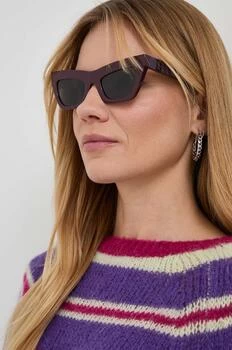 Burberry ochelari de soare femei, culoarea violet