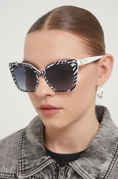 Love Moschino ochelari de soare femei, culoarea alb