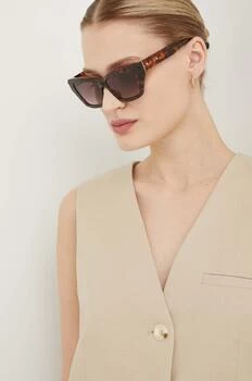AllSaints ochelari de soare femei, culoarea maro