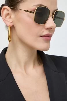 Gucci ochelari de soare femei, culoarea auriu
