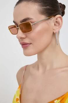 Vivienne Westwood ochelari de soare femei, culoarea portocaliu