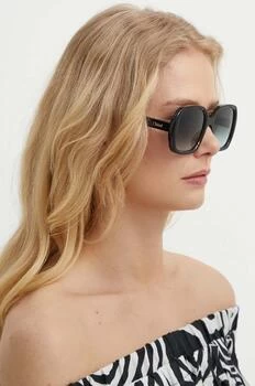 Chloé ochelari de soare femei, culoarea negru, CH0222S