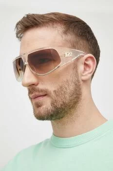 DSQUARED2 ochelari de soare barbati, culoarea transparent, D2 0124 S