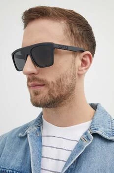 Gucci ochelari de soare barbati, culoarea negru, GG1570S