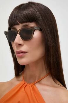 Saint Laurent ochelari de soare femei, culoarea gri