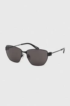 Balenciaga ochelari de soare culoarea negru, BB0337SK