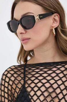 Chloé ochelari de soare femei, culoarea negru, CH0237SK