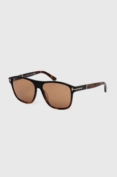 Tom Ford ochelari de soare barbati, culoarea maro, FT1081_5805E