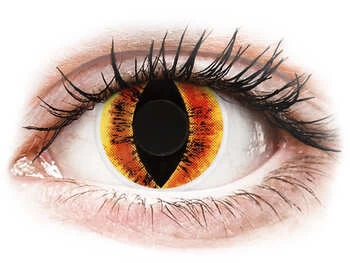 Lentile de contact colorate ColourVUE Crazy Lens - Saurons Eye - fără dioptrie (2 lentile)