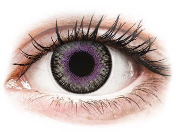 Lentile de contact colorate ColourVUE Fusion Violet Gray - fără dioptrie (2 lentile)
