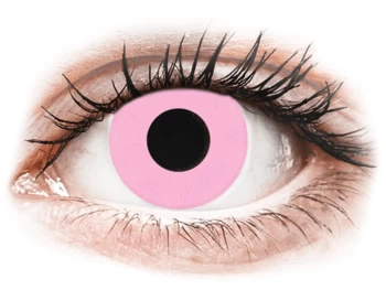 Lentile de contact colorate CRAZY LENS - Barbie Pink - lentile zilnice cu dioptrie (2 lentile)