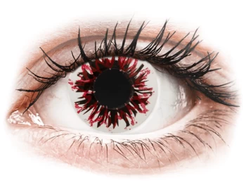 Lentile de contact colorate CRAZY LENS - Harlequin Black - lentile zilnice fără dioptrie (2 lentile)