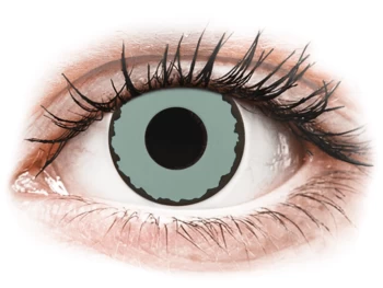 Lentile de contact colorate CRAZY LENS - Zombie Virus - lentile zilnice cu dioptrie (2 lentile)
