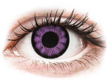 Lentile de contact colorate ColourVUE BigEyes Ultra Violet - fără dioptrie (2 lentile)