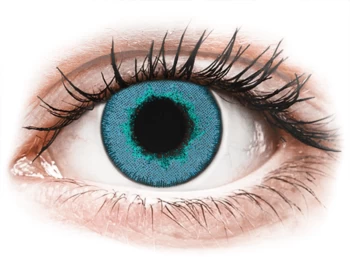 Lentile de contact colorate TopVue Daily Color - Brilliant Blue - lentile zilnice fără dioptrie (2 lentile)